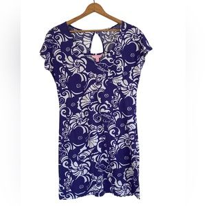 Lilly Pulitzer Purple Short Sleeve Daniella T-Shirt Dress Size Medium